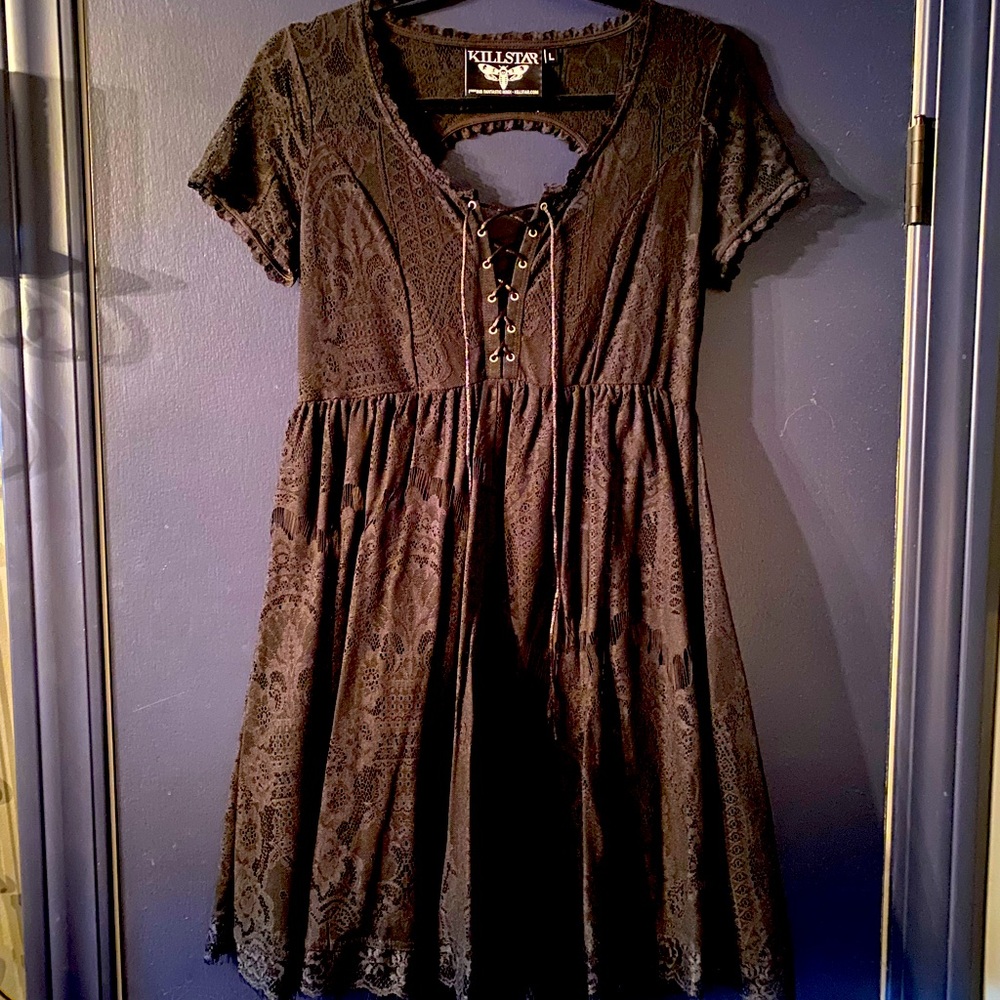 Killstar black lace dress